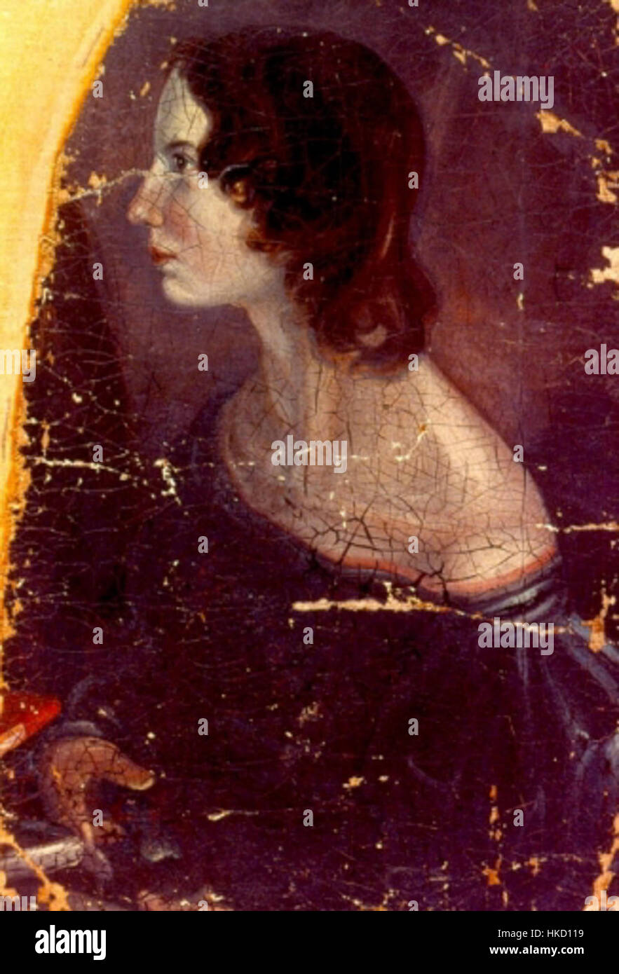 A portrait of Emily Brontë captures the renowned English novelist in a ...