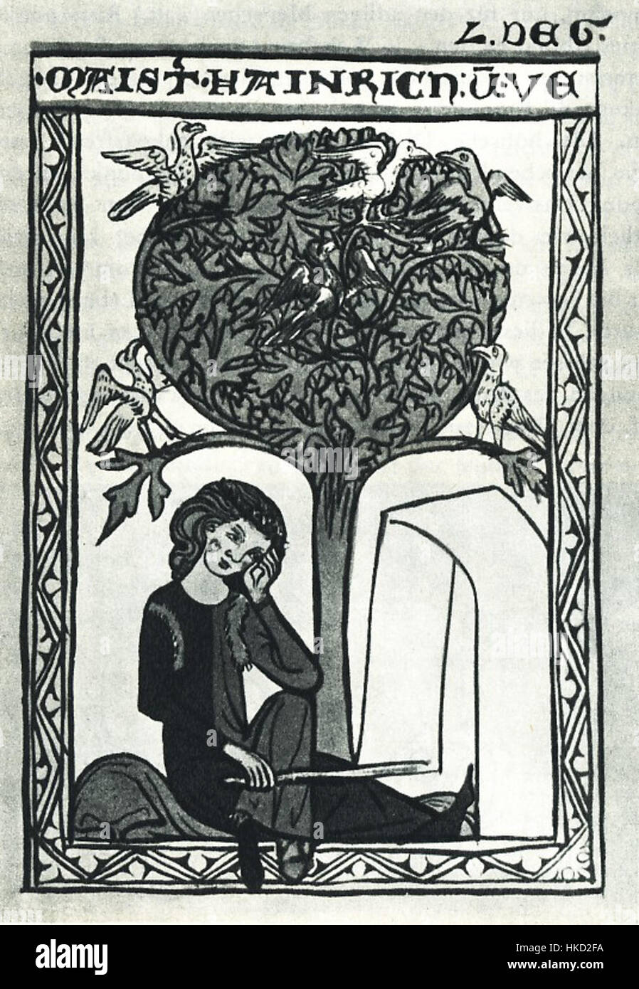 Heinrich von Veldeke Stock Photo Alamy