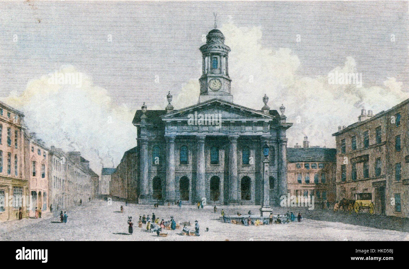 Lancaster Town Hall 1828 Stock Photo Alamy