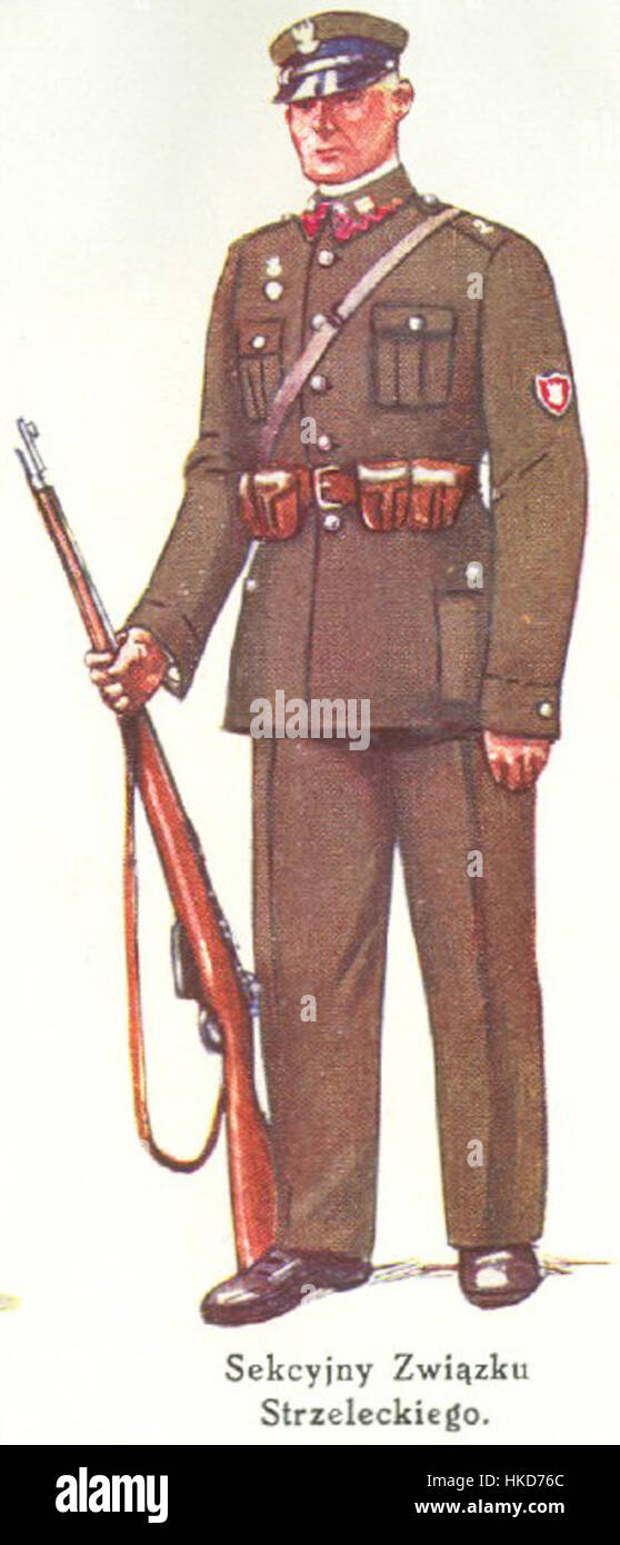 Mundur strzelec 1935 sekcyjny Stock Photo