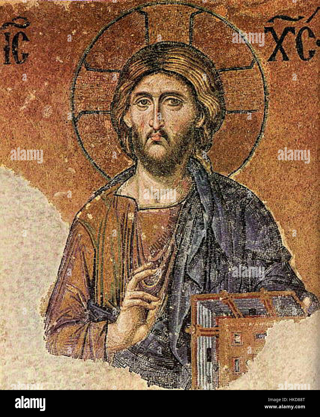 The Pantocrator, a famous Byzantine icon of Christ as ruler of the ...
