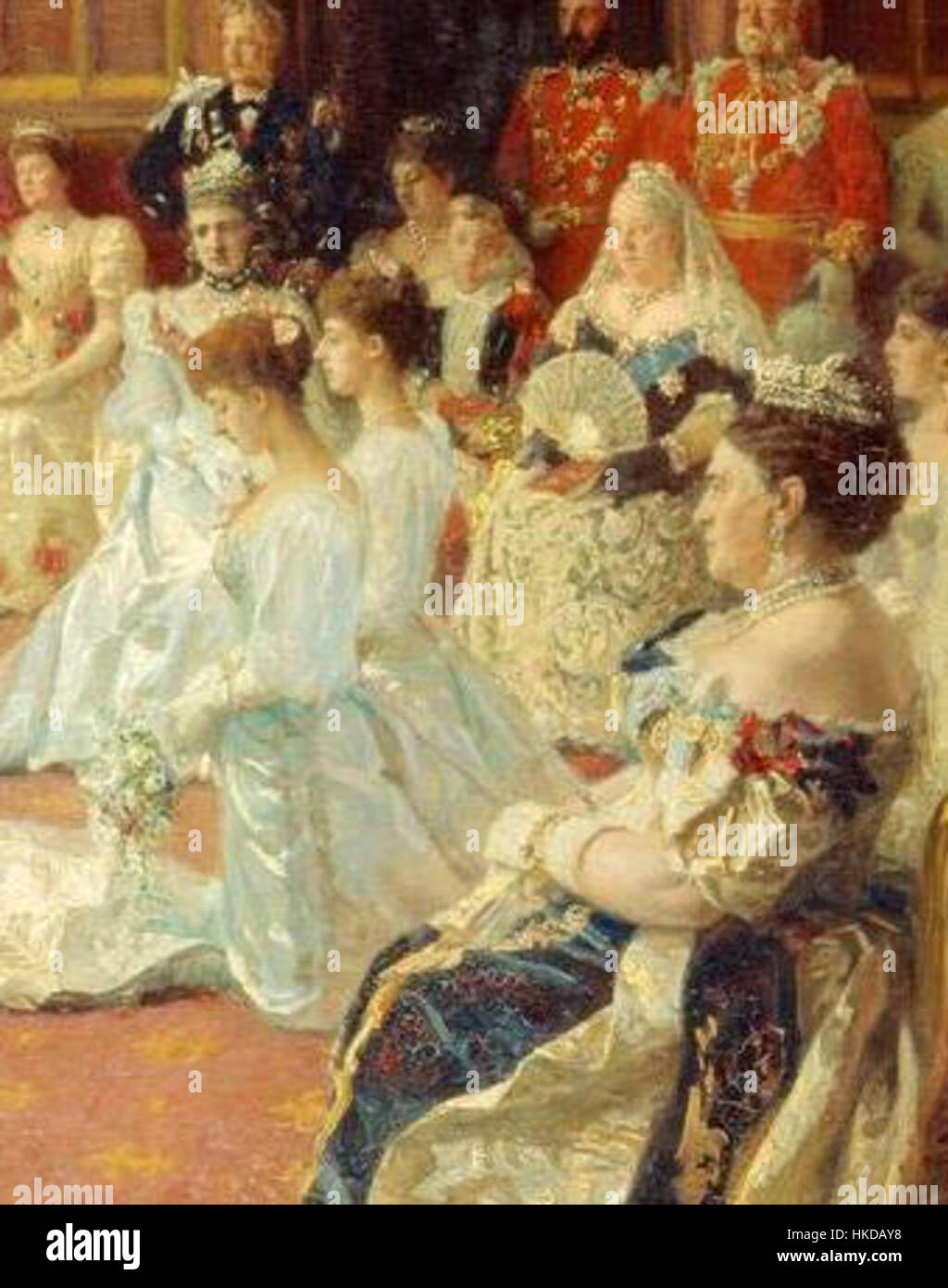 This painting depicts the marriage of George, Duke of York This painting depicts the marriage of George, Duke of York