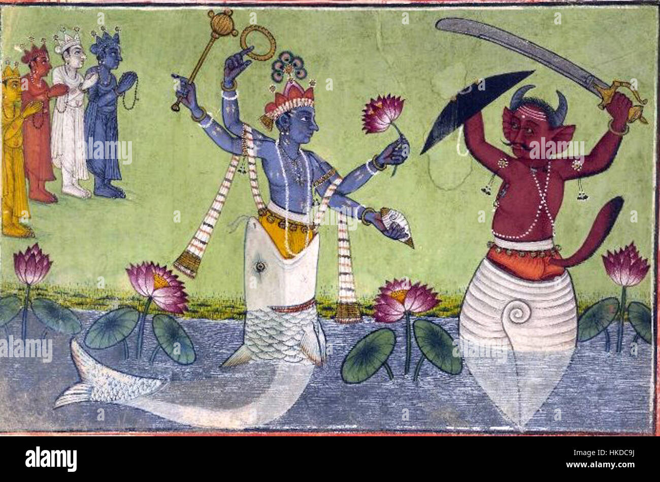 Vishnu matsya Stock Photo Alamy