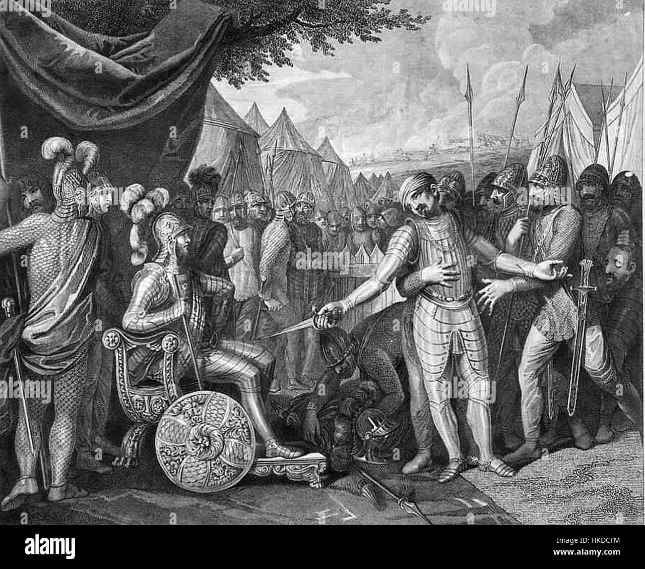 This painting depicts Wichmann the Younger surrendering to Polish ...