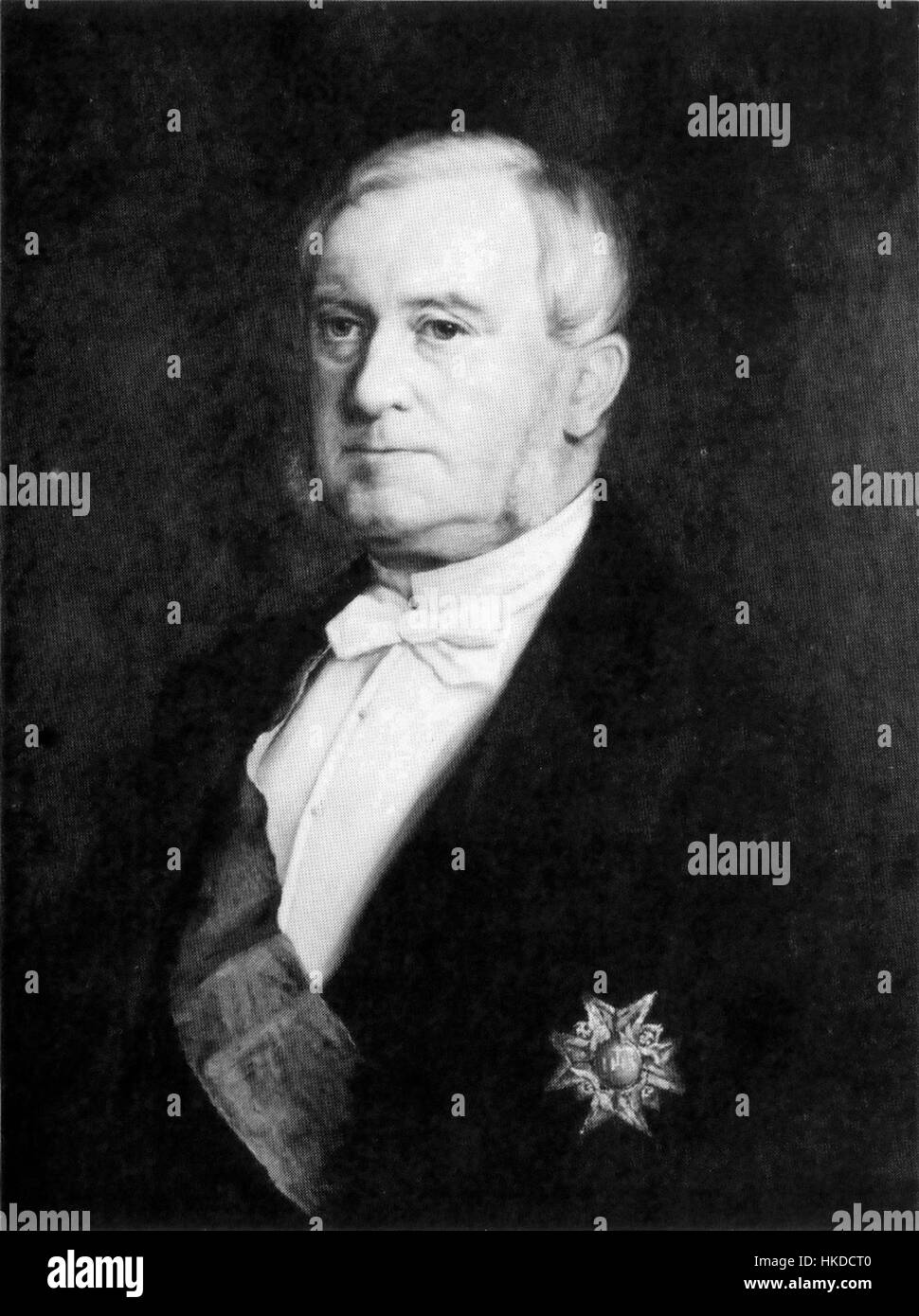 Louis De Geer (1818 1896) portraited in 1884 by Elis Jacobson Stock