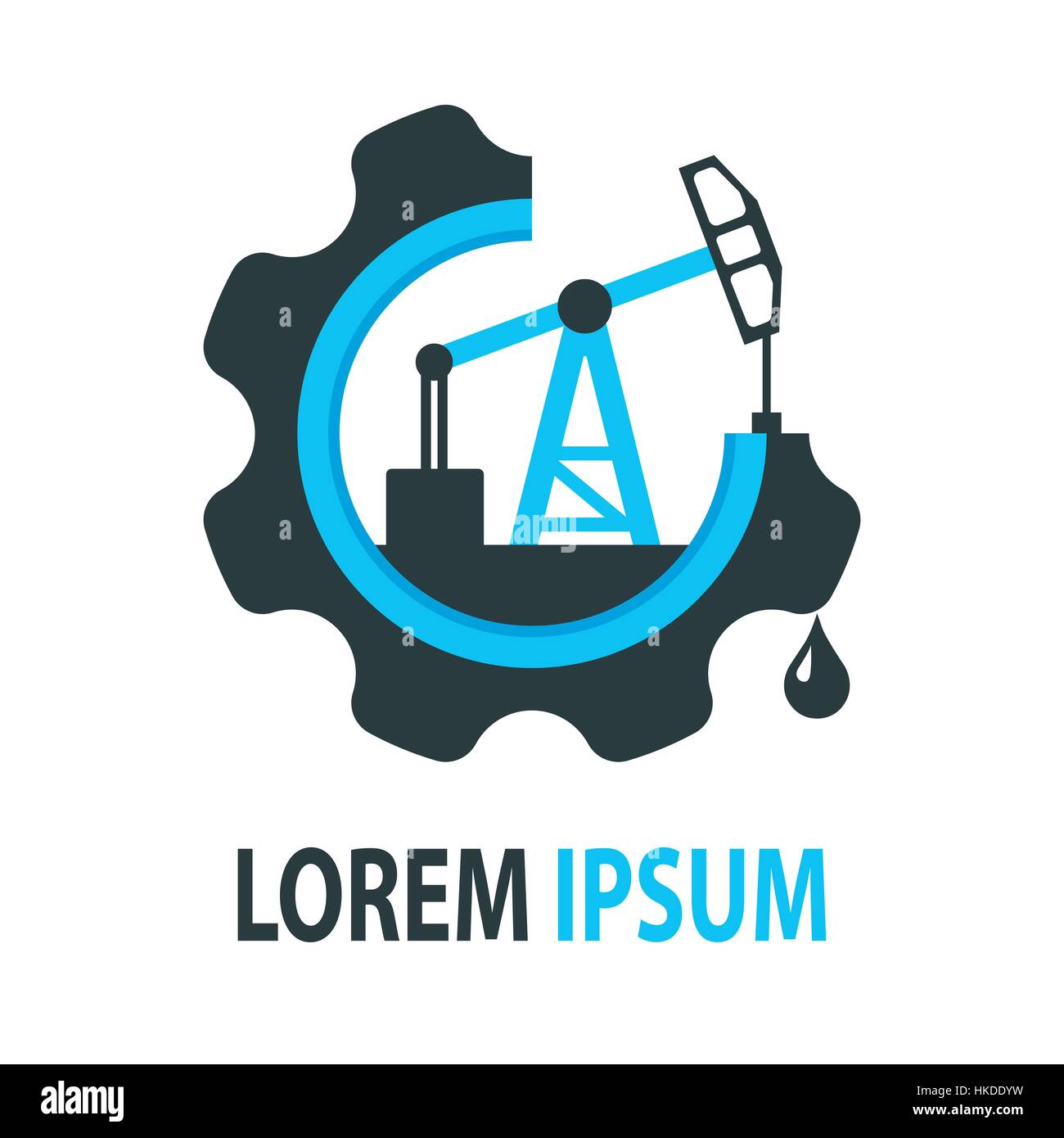 Blue oil company logo Stock Vector Image & Art Alamy