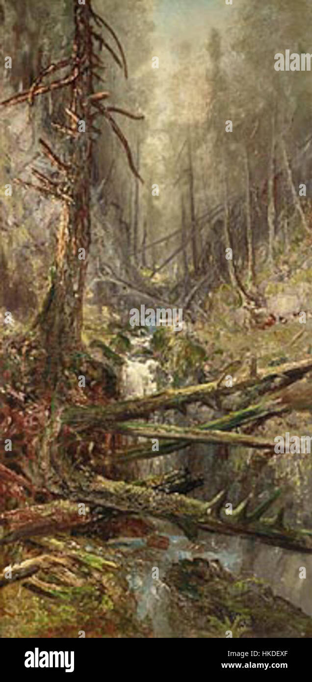 'Sunshine in the Woods' by Ralph Albert Blakelock, painted in 1876 ...