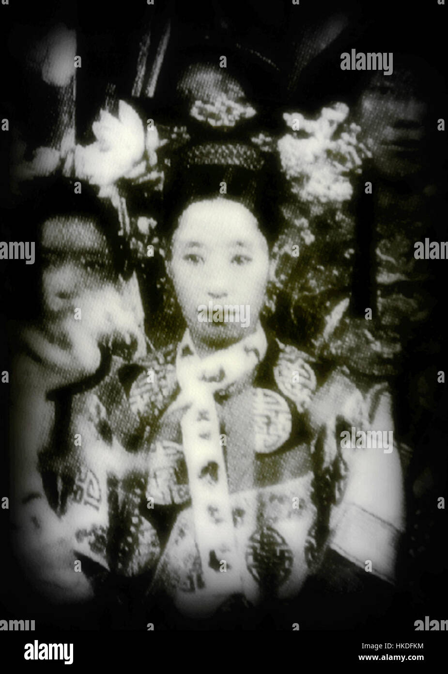 C Early Photograph of Empress Longyu Stock Photo