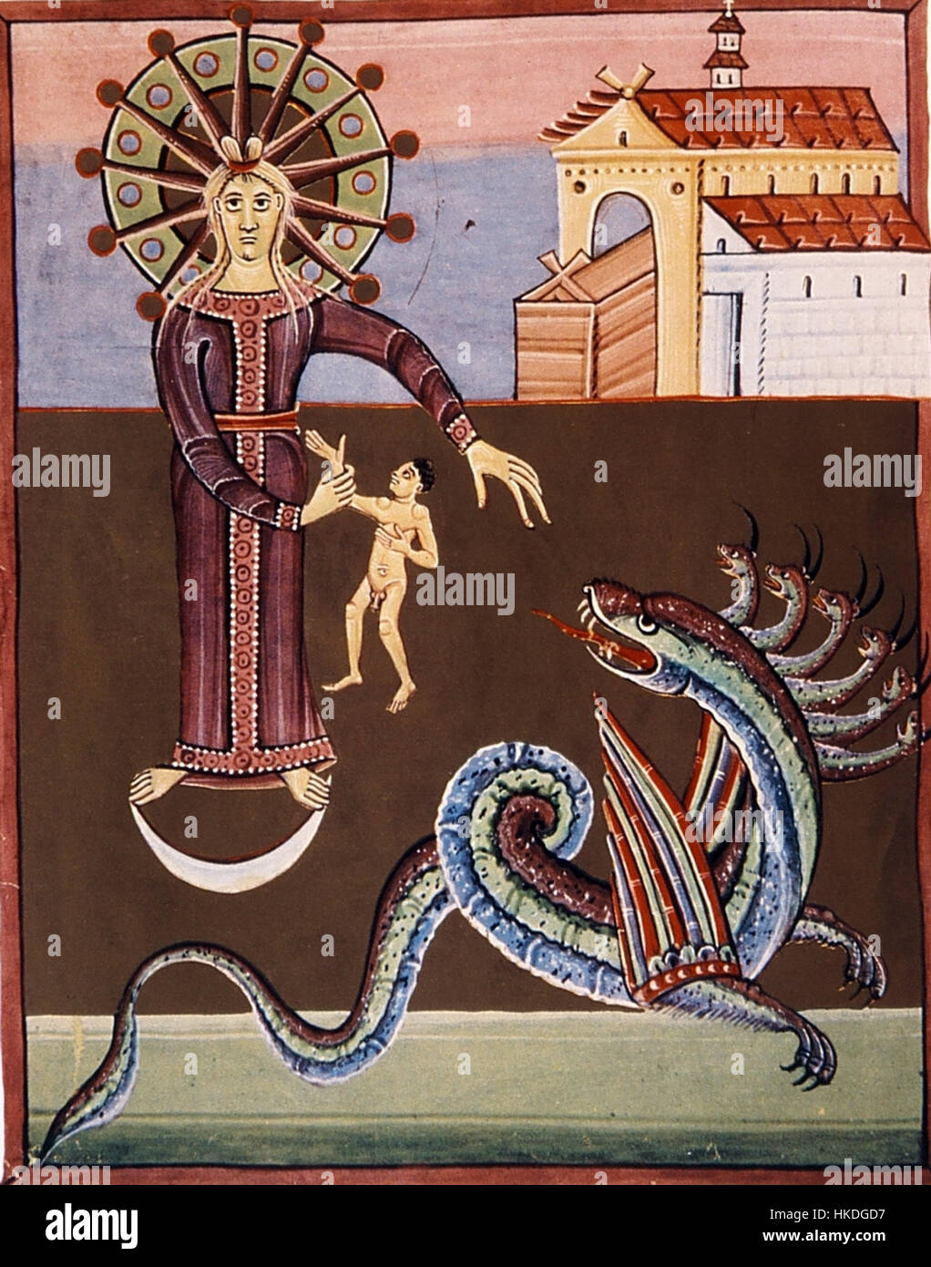 【楽天カード分割】 Woman medieval manuscript hi-res stock photography and 輸入版カレンダー