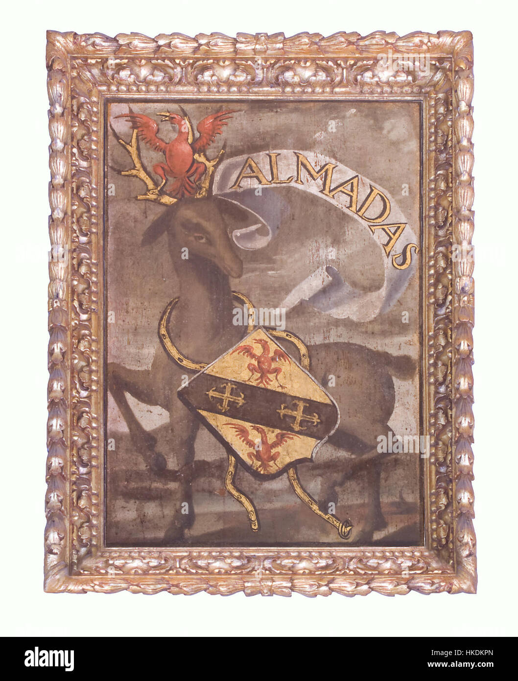 Almadas is an artwork likely related to a historical or mythological theme. The painting combines classic artistic styles to portray a significant cultural or mythological figure. Stock Photo