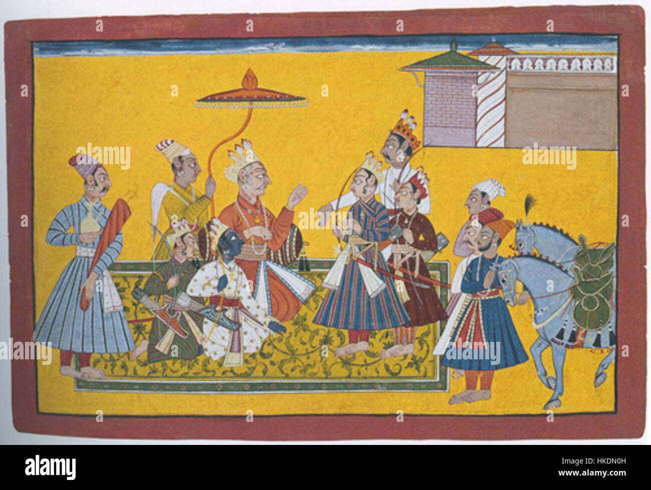 Dasharatha four sons Stock Photo Alamy