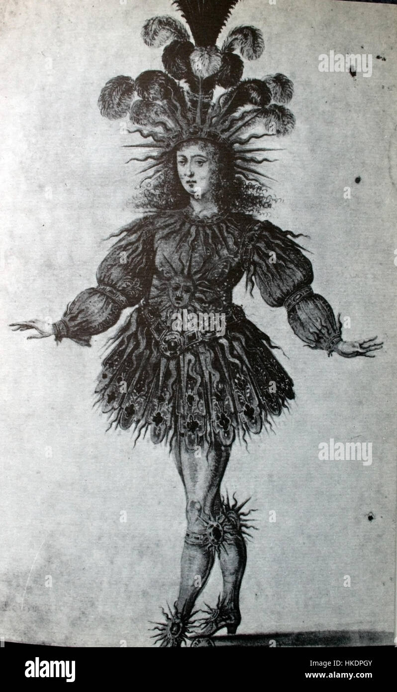 Louis XIV in the role of Apollo Stock Photo
