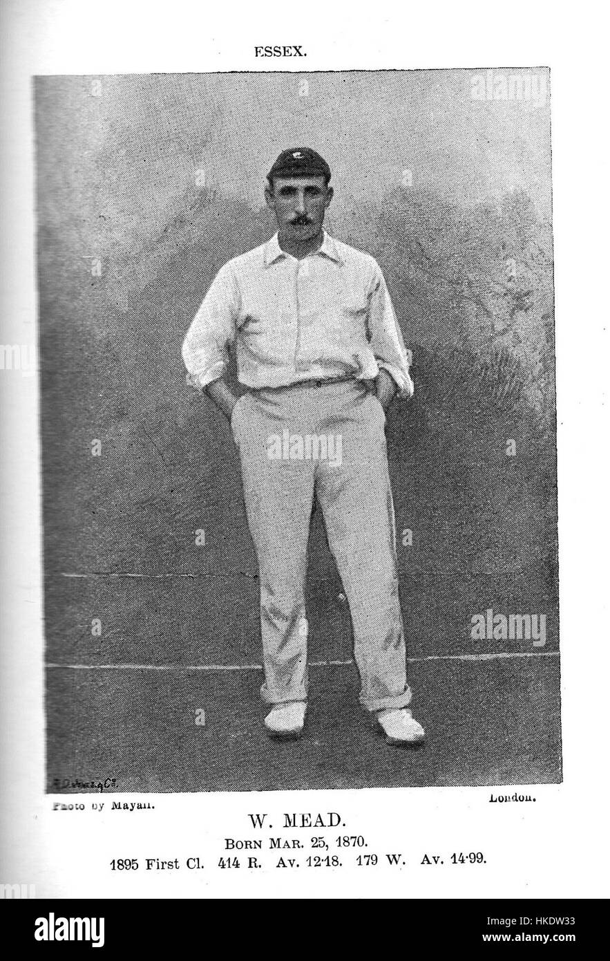 Walter Mead cricketer Stock Photo Alamy