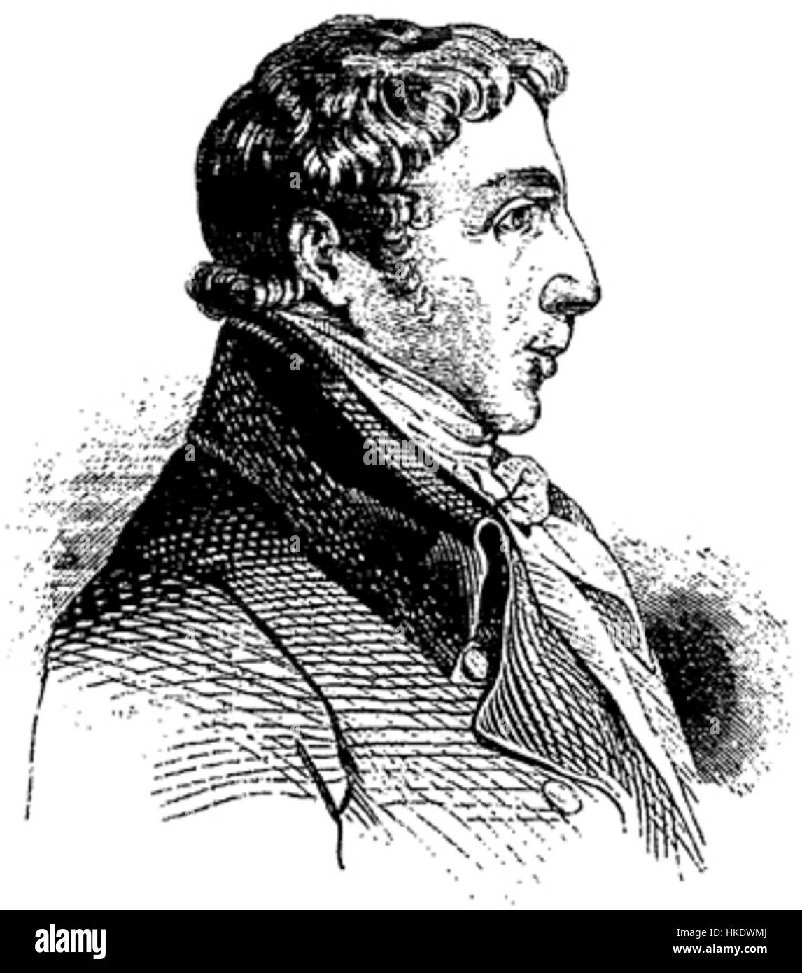 This portrait of Albrecht Thaer, a significant figure in agricultural science, captures his contributions to the field of agronomy. Thaer's research and writings on soil management and crop cultivation were instrumental in the development of modern agricultural practices. Stock Photo