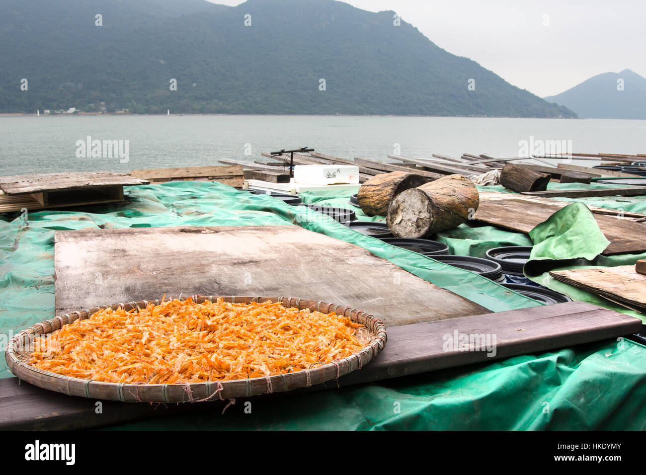 traditional dried fish in Hong kong Stock Photo Alamy