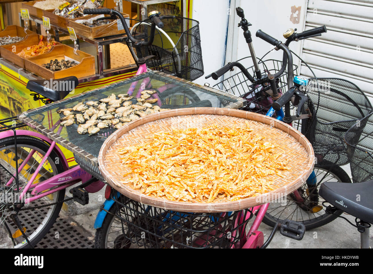 traditional dried fish in Hong kong Stock Photo Alamy