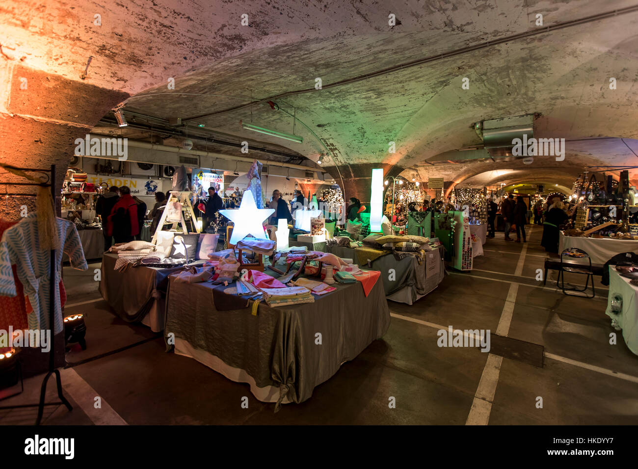 Underground Christmas market, Christmas market in old wine vault in