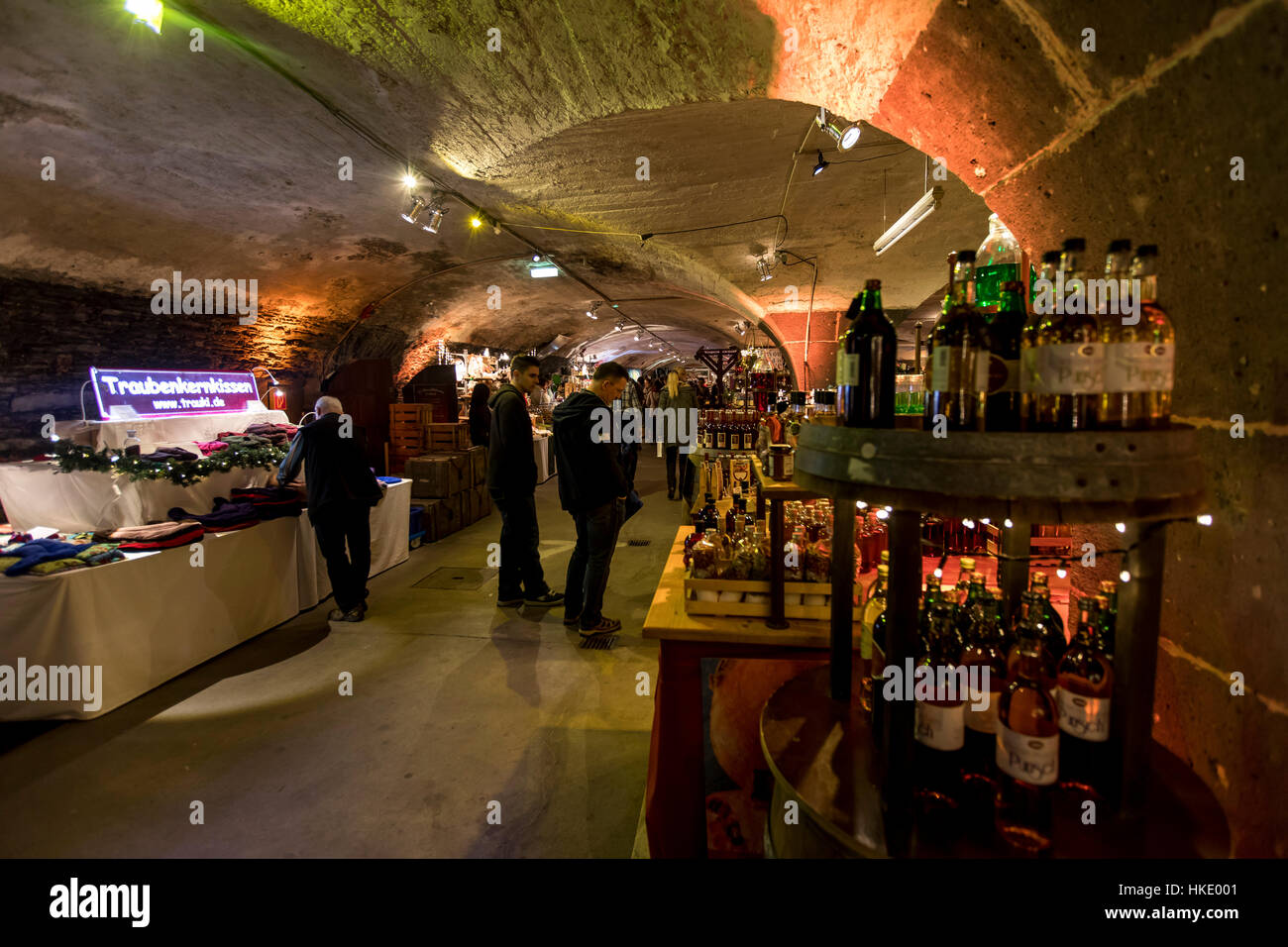 Underground Christmas market, Christmas market in old wine vault in