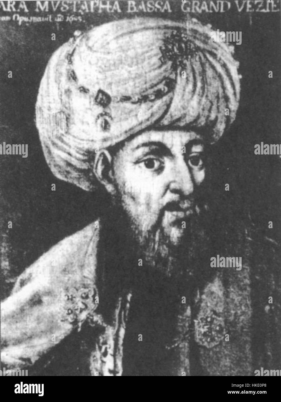 Kara Mustafa was an Ottoman military commander, most famously known for his role in the Battle of Vienna in 1683. His military strategies were a subject of intense historical analysis, especially after the failure of the Ottoman siege of Vienna. Stock Photo