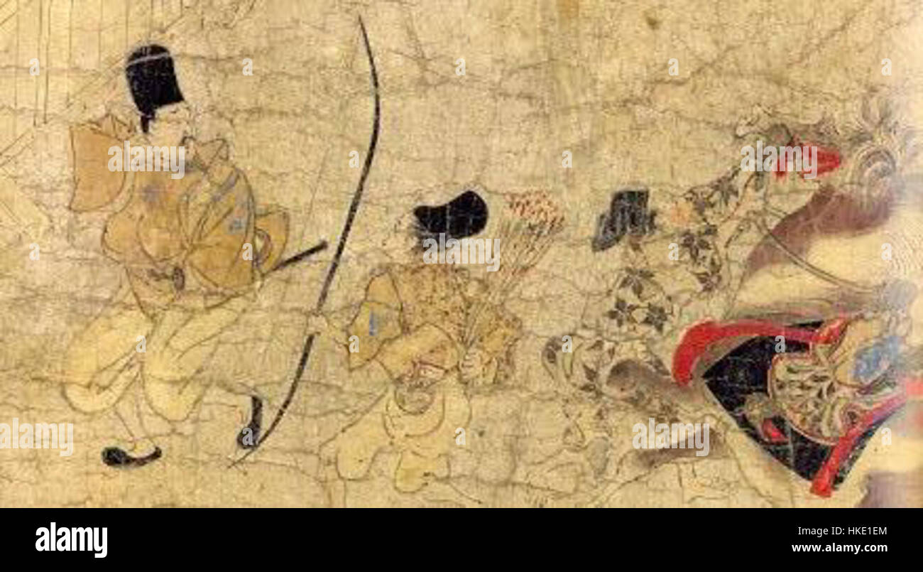 The 'Ban Dainagon Ekotoba' painting series, dating back to Japan’s ...