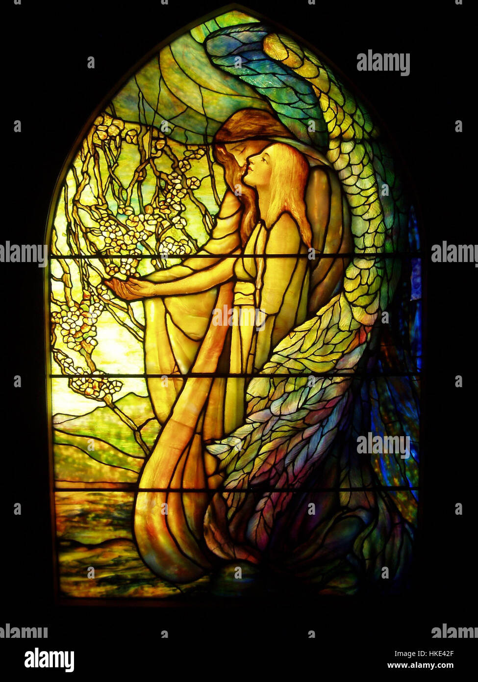 Guiding Angel   Tiffany Glass & Decorating Company, c. 1890 Stock Photo