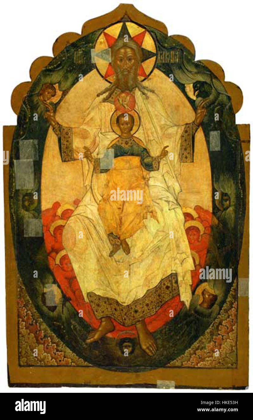 Russian Renaissance This 17th-century painting depicts a religious scene inside the ...