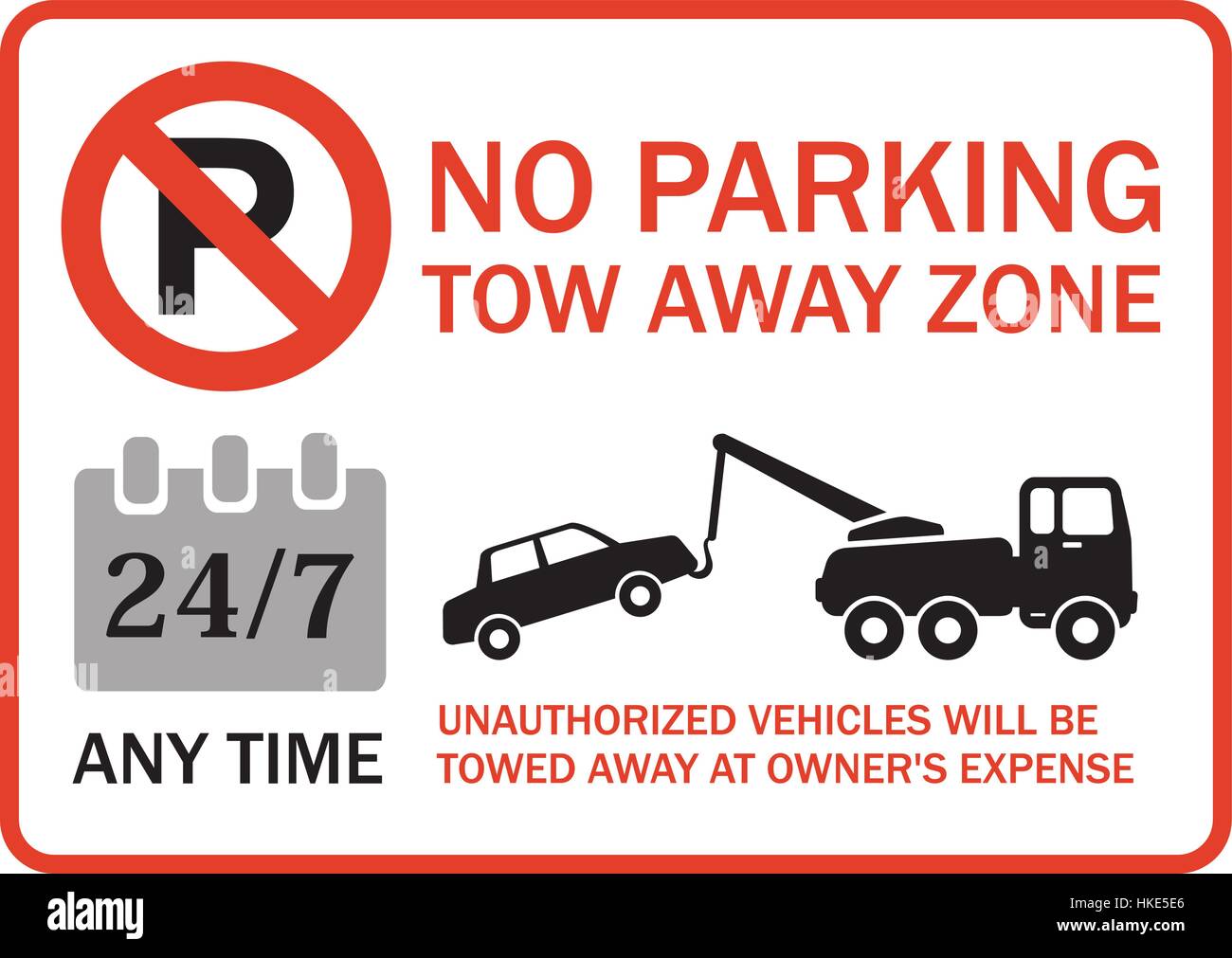 Tow away zone hi-res stock photography and images - Alamy