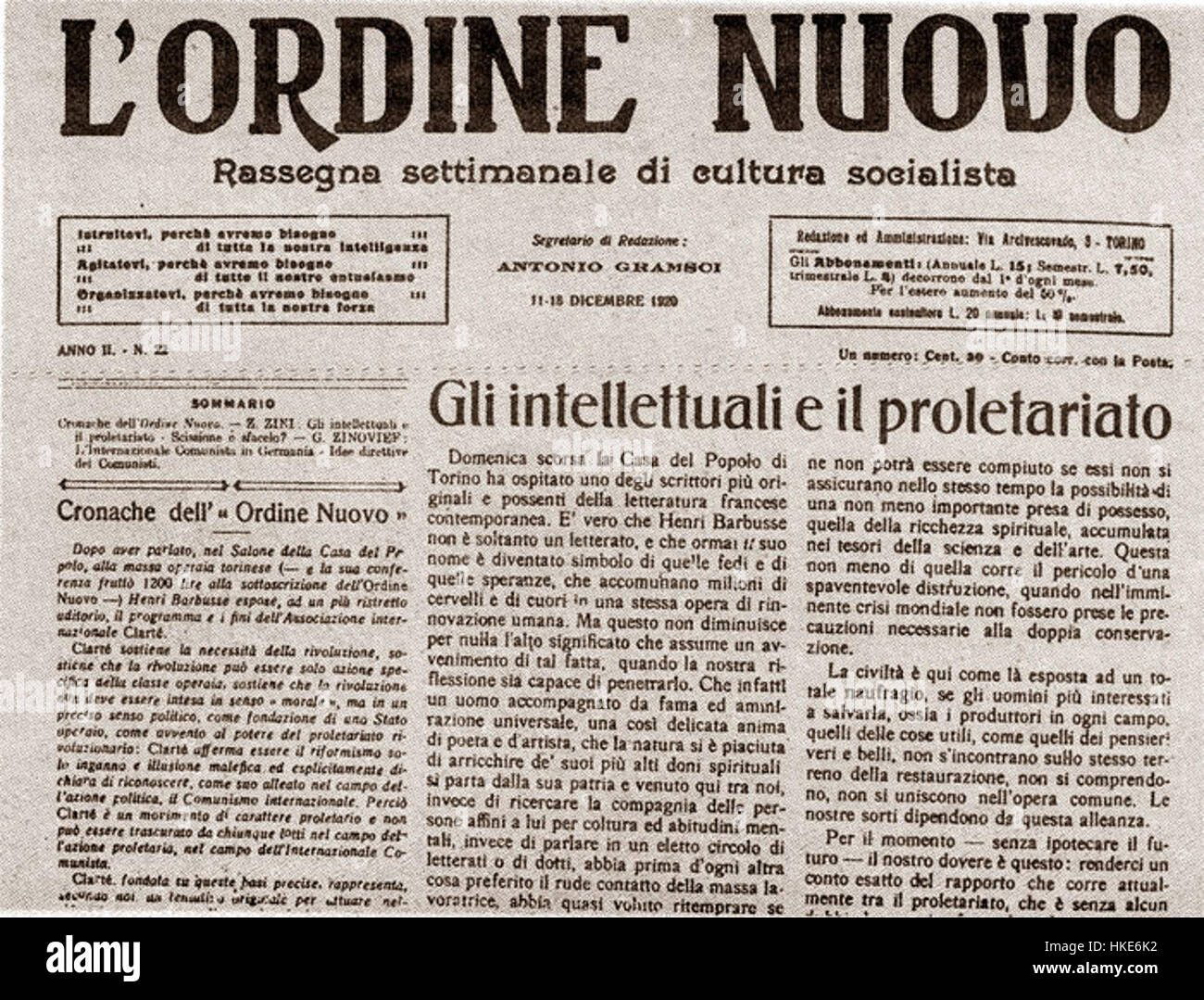 Contributed Magazine Italian intellectual magazine history hi-res stock photography and ...