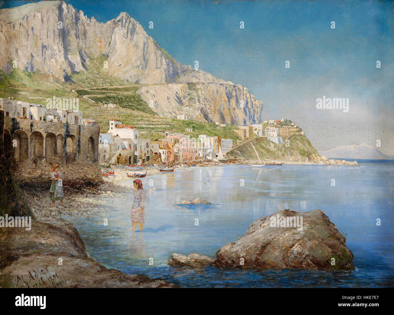 Capri island vintage hi-res stock photography and images - Alamy