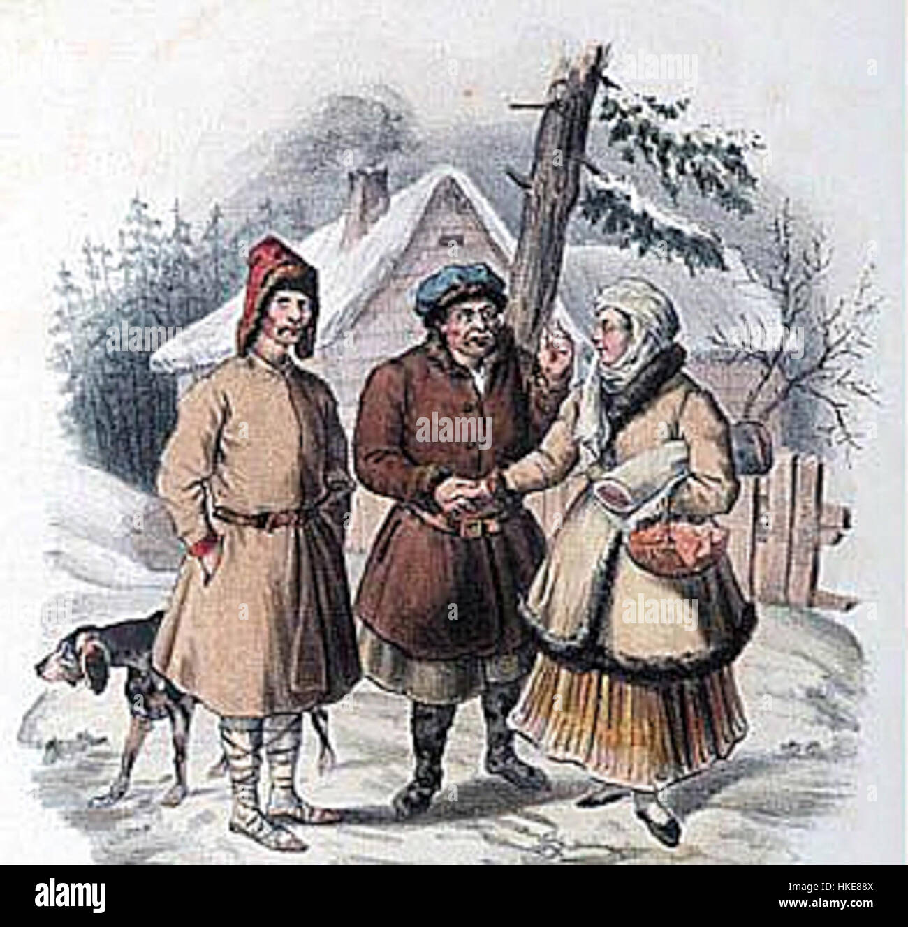 LES COSTUMES DU PEUPLE POLONAIS Stock Photo Alamy