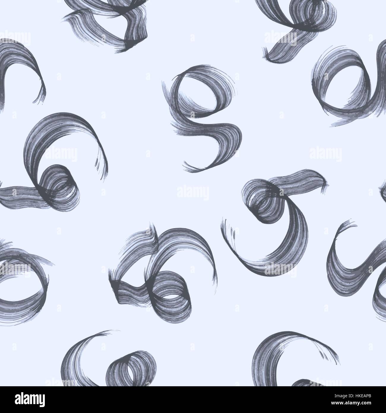 Seamless pattern with spiral curls. Vector Stock Vector Image & Art - Alamy
