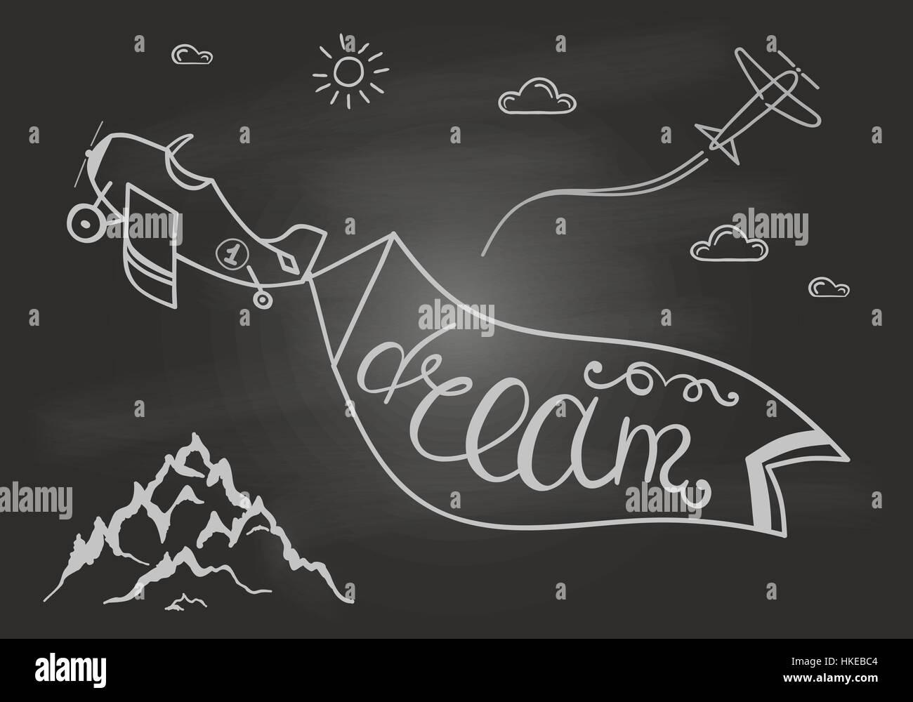 Black and white motivational posters. Dream Stock Vector Image & Art ...