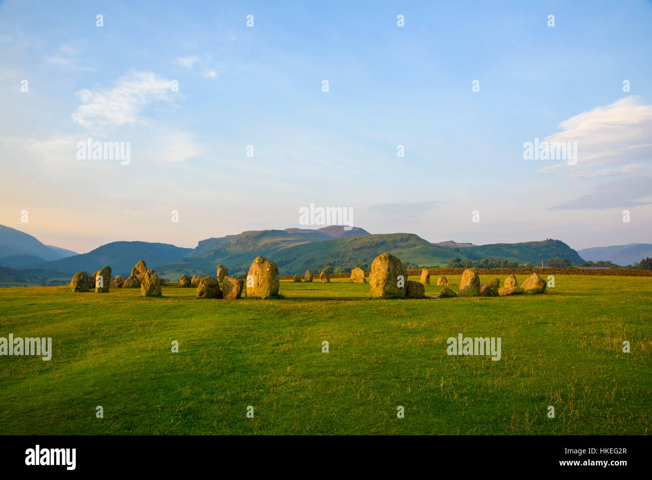Castlerigg Stone Circle, near Keswick, Cumbria, England Stock Photo