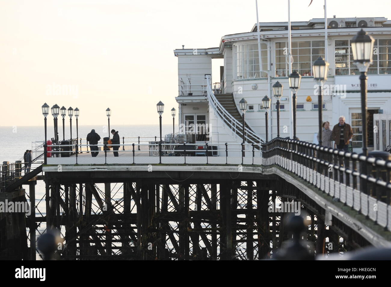 Worthing pier, West Sussex, England Stock Photo