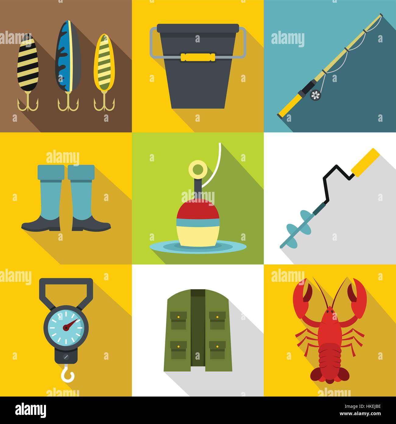 Lobster fisher Stock Vector Images - Alamy