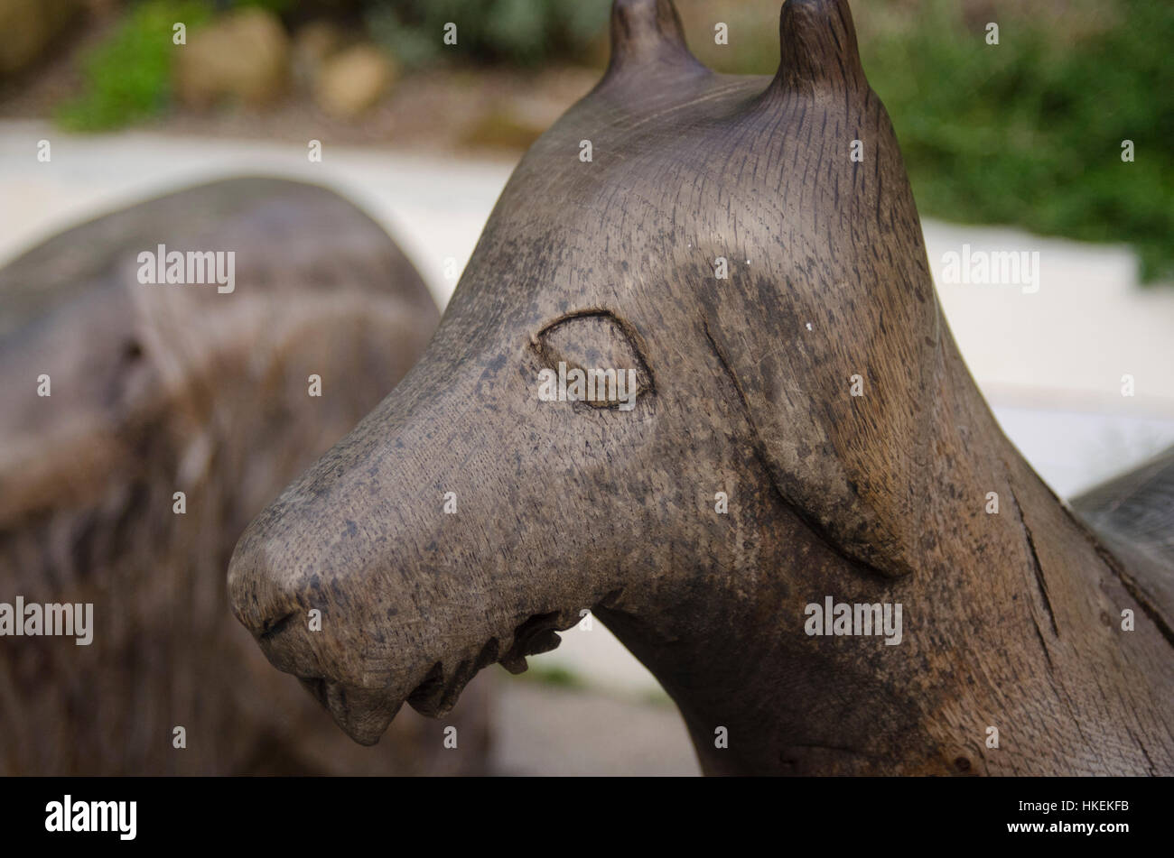 Animal statue at Eden Project Cornwall Stock Photo