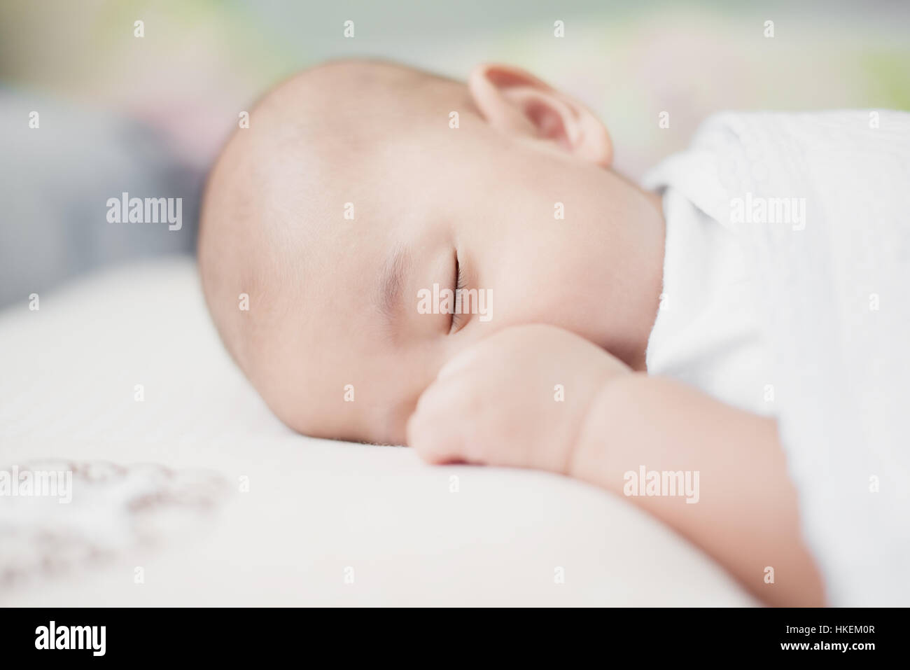 Asian boy sleeping in bed hi-res stock photography and images - Alamy