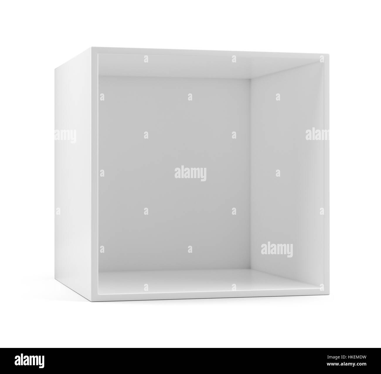 White empty clean shelf box Stock Photo Alamy
