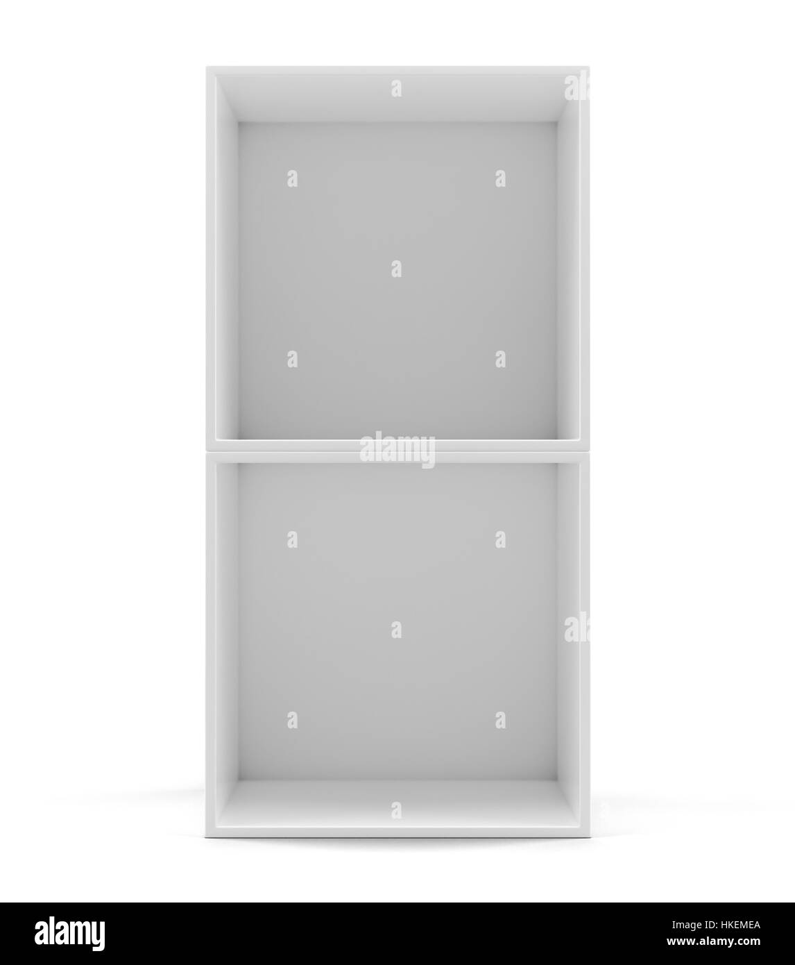 White empty clean shelf box Stock Photo Alamy
