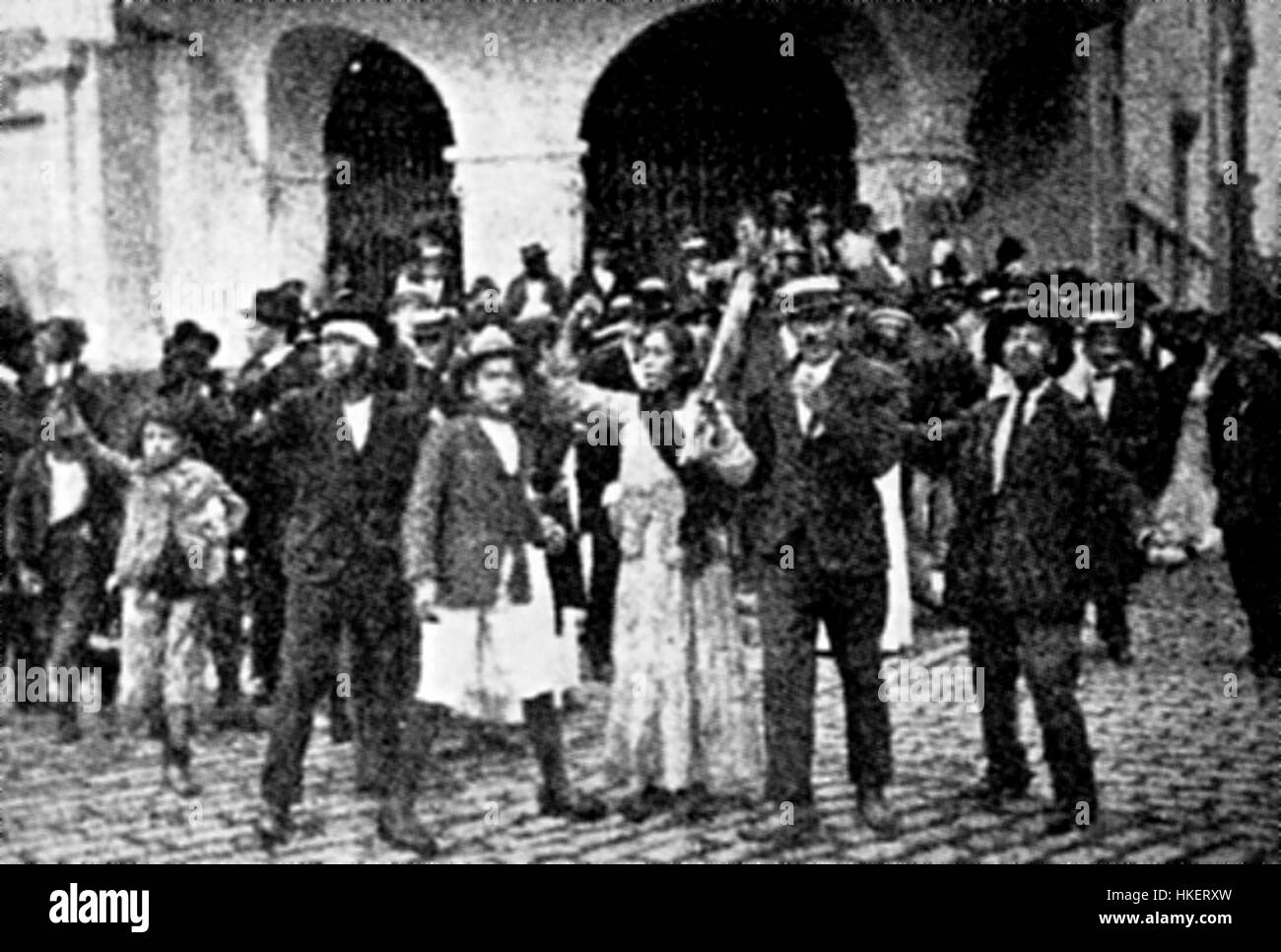 Paro general Lima mayo 1919 Stock Photo