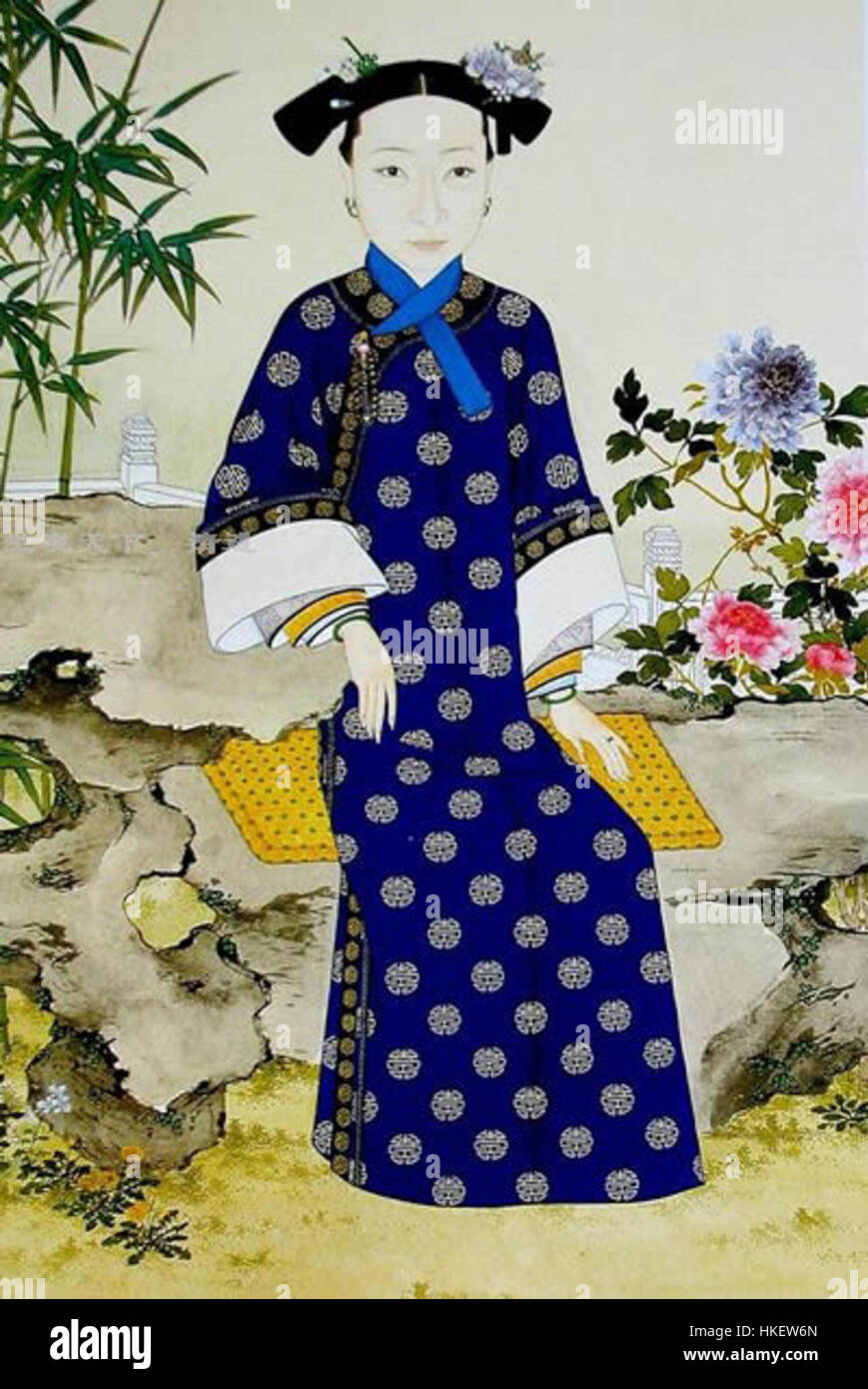 The Qing Dynasty Empress XiaoZhen Stock Photo Alamy