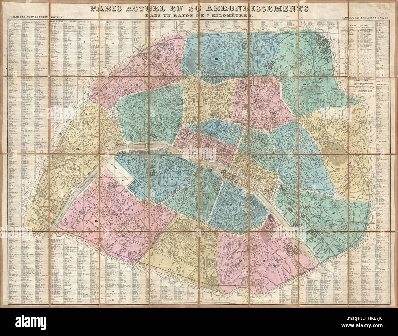 Paris map street not old hi-res stock photography and images