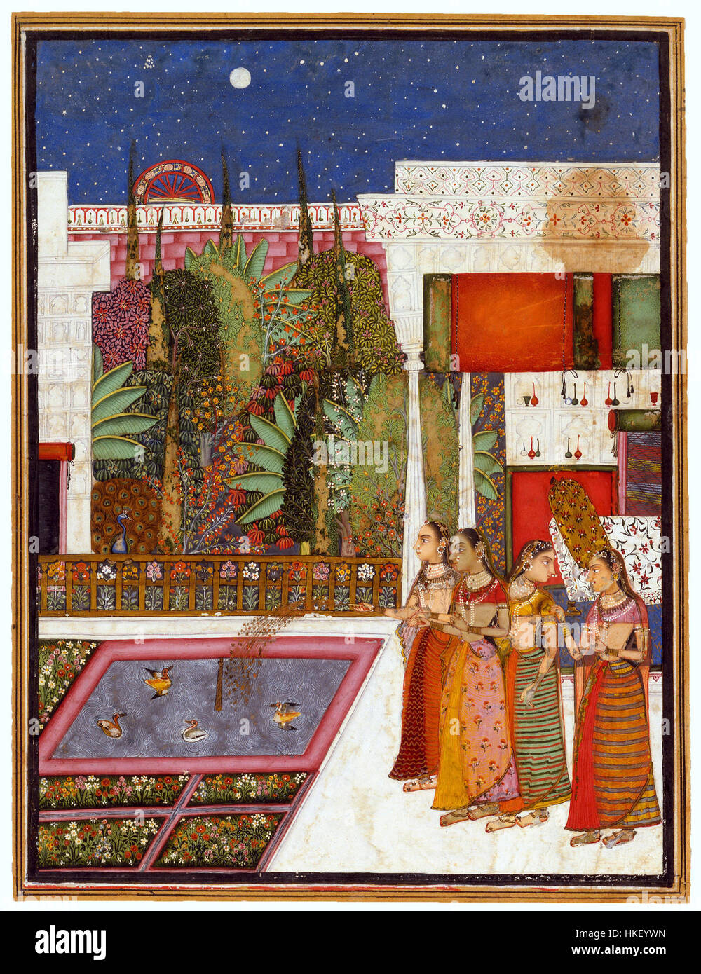 18th century garden painting hi-res stock photography and images - Alamy