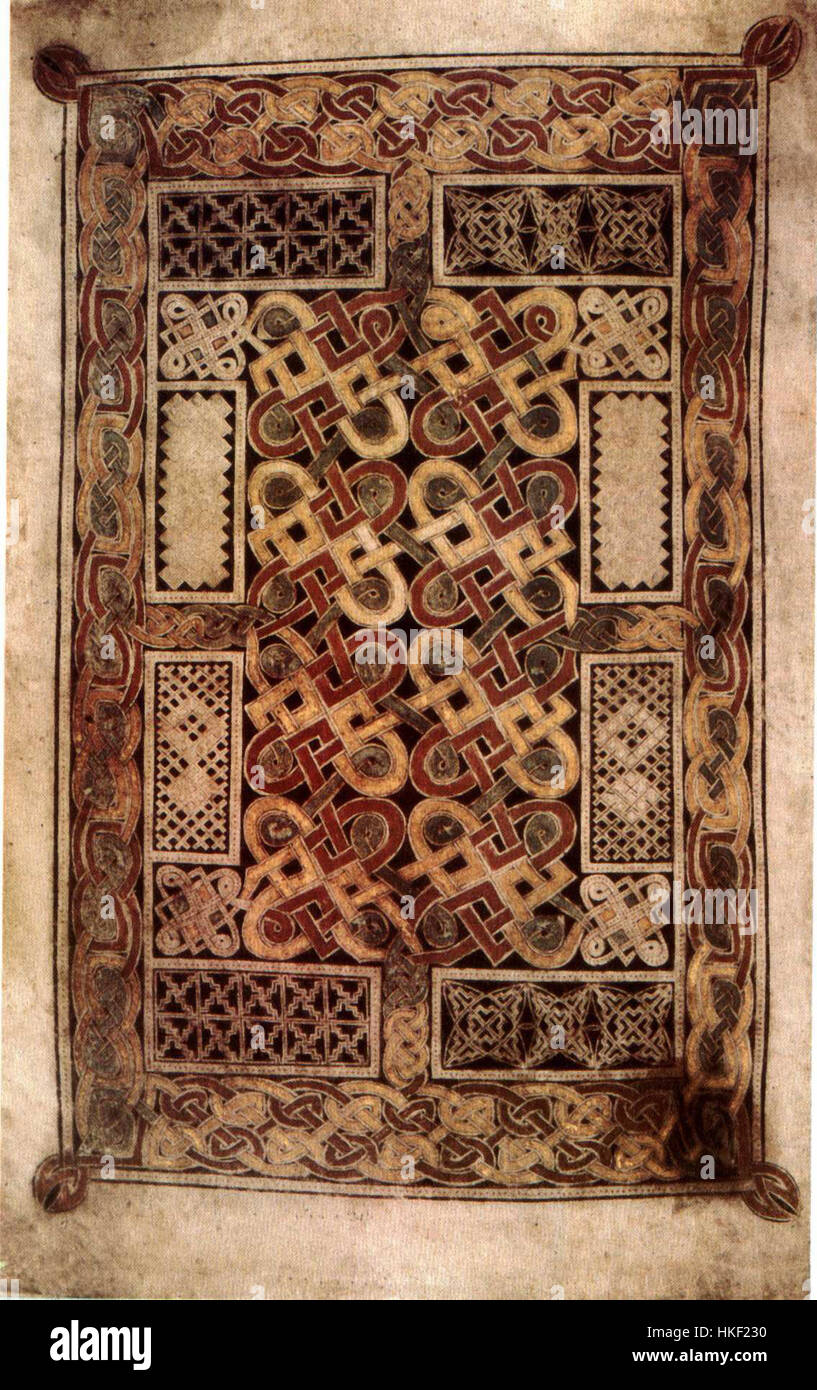 The 'Book of Durrow' is an illuminated manuscript from the 7th century ...