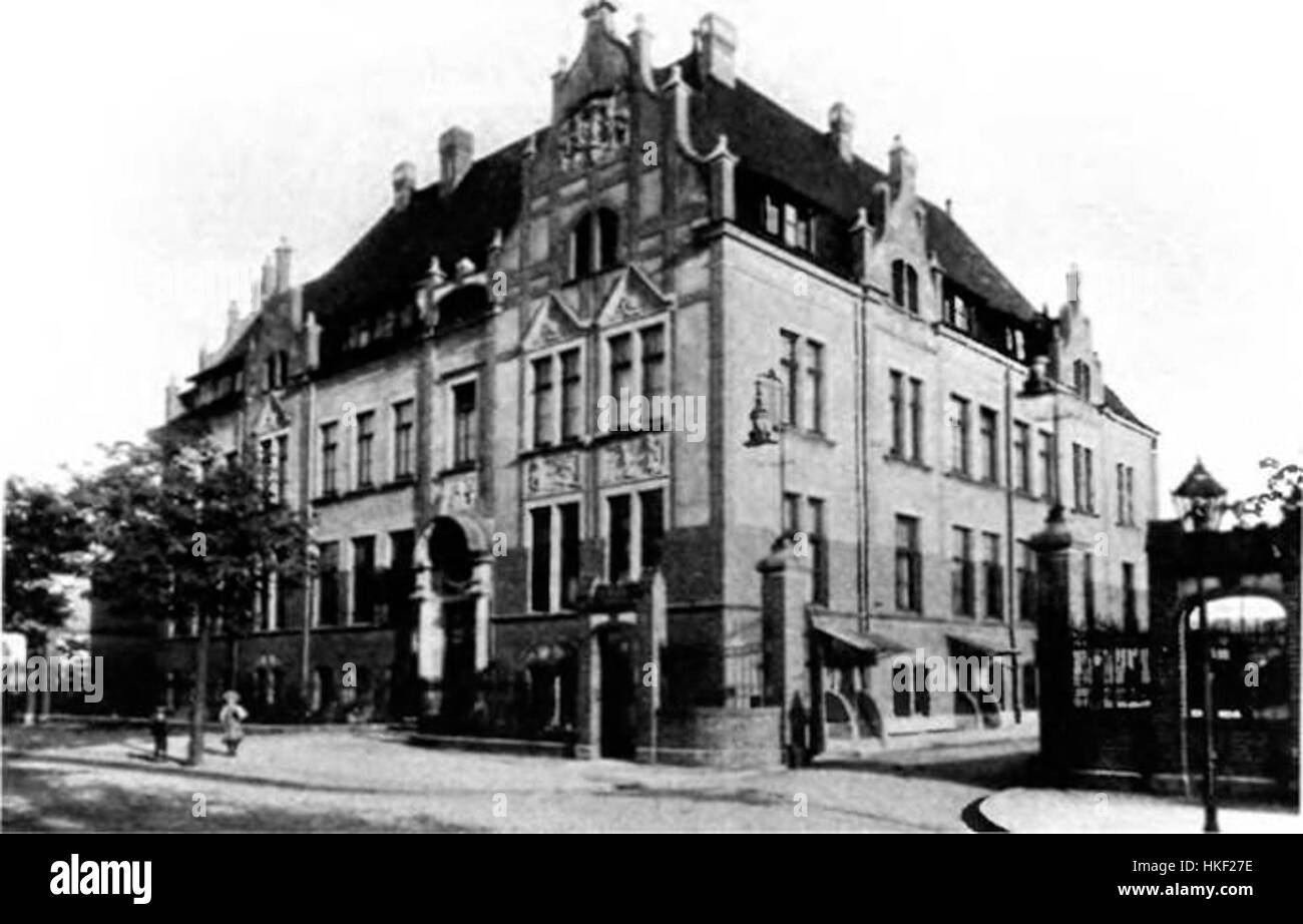 Budynek administracyjny gazowni 1906 Stock Photo