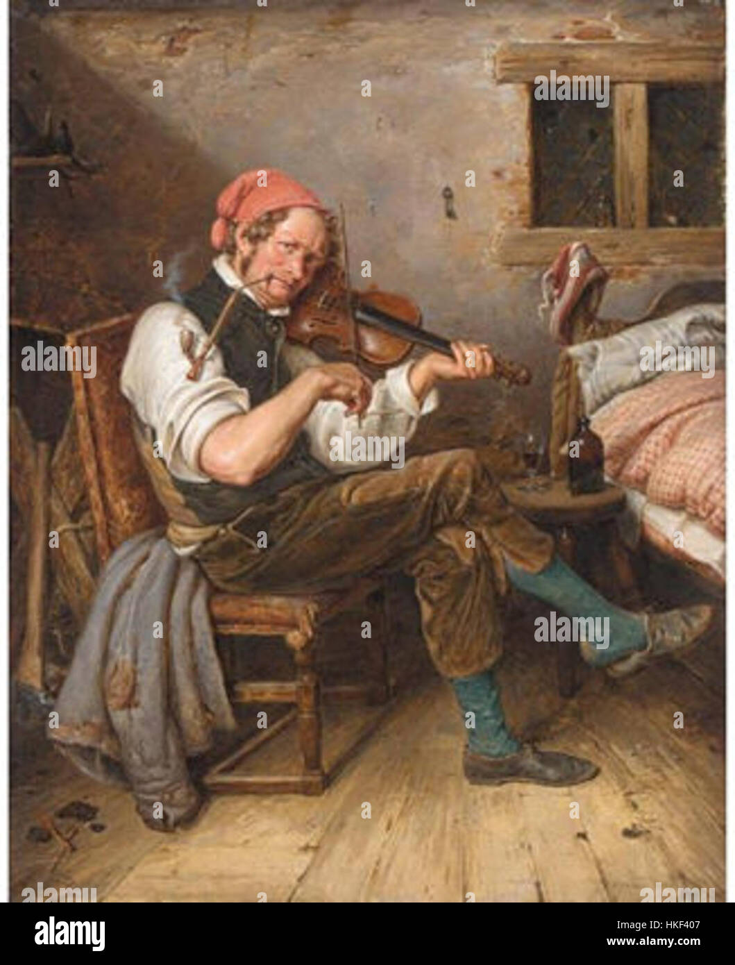 Leinwandbild | Der Geigenspieler | Panorama