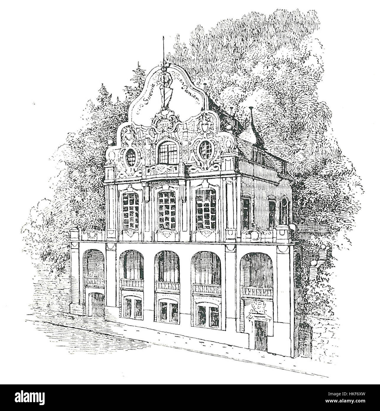 The german house Cut Out Stock Images & Pictures - Alamy