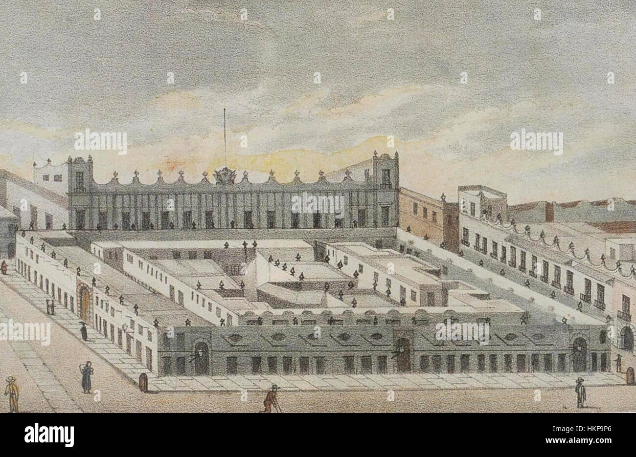 Litografia de El Parian Stock Photo Alamy