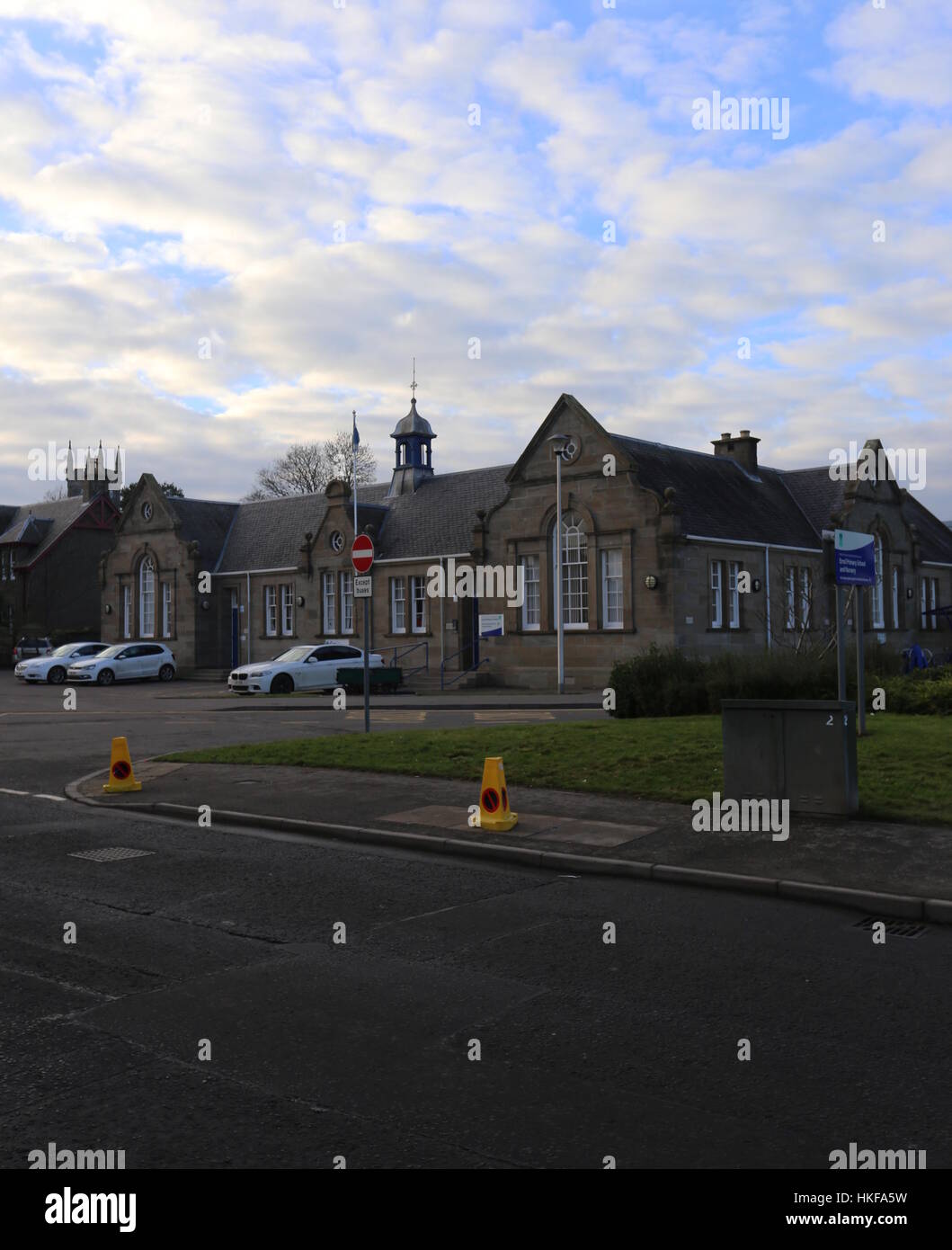 Exterior of Errol Primary School Scotland January 2017 Stock Photo