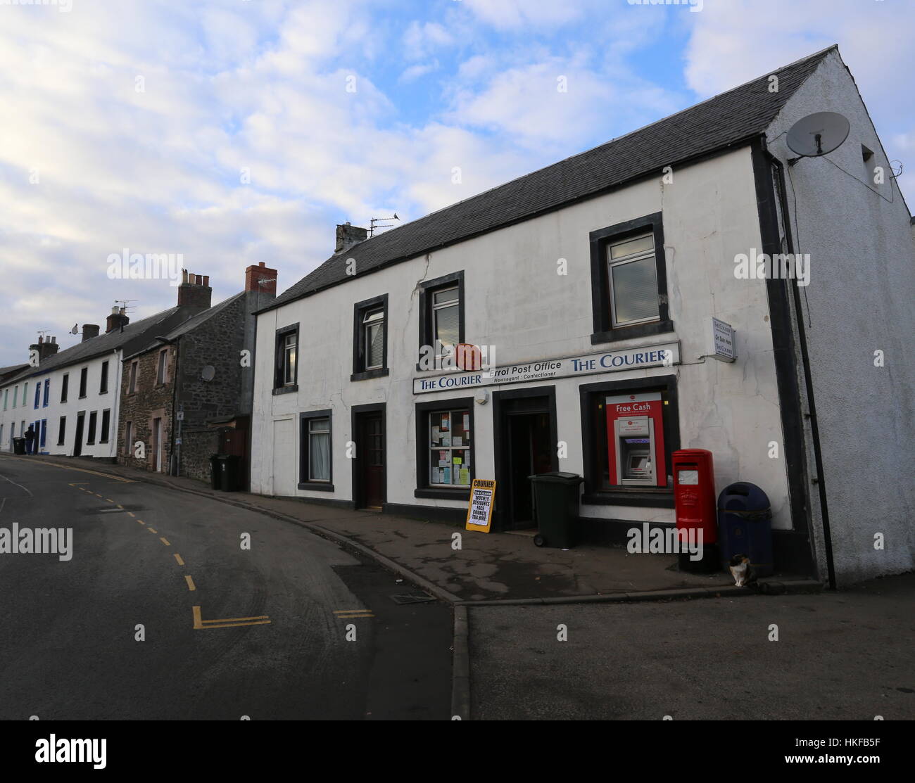 Exterior of Errol Post Office Scotland January 2017 Stock Photo